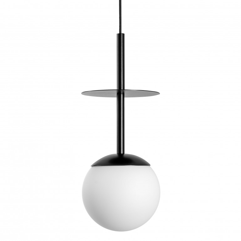 PLAAT A black ceiling pendant lamp
