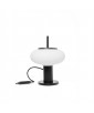 Black table lamp TORNI ST black standing lamp with glass shade UMMO