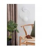Fuppu B wall lamp sconce with white round frame and white glass shade UMMO
