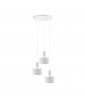 Triple white ceiling pendant lamp ENKEL 3P UMMO