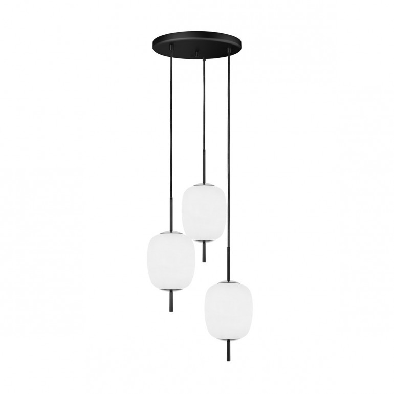 EPLI MINI 3P black triple pendant lamp