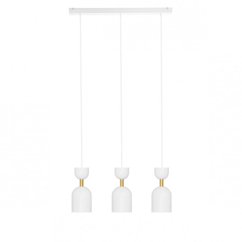 SUPURU 3L white triple brass ceiling lamp