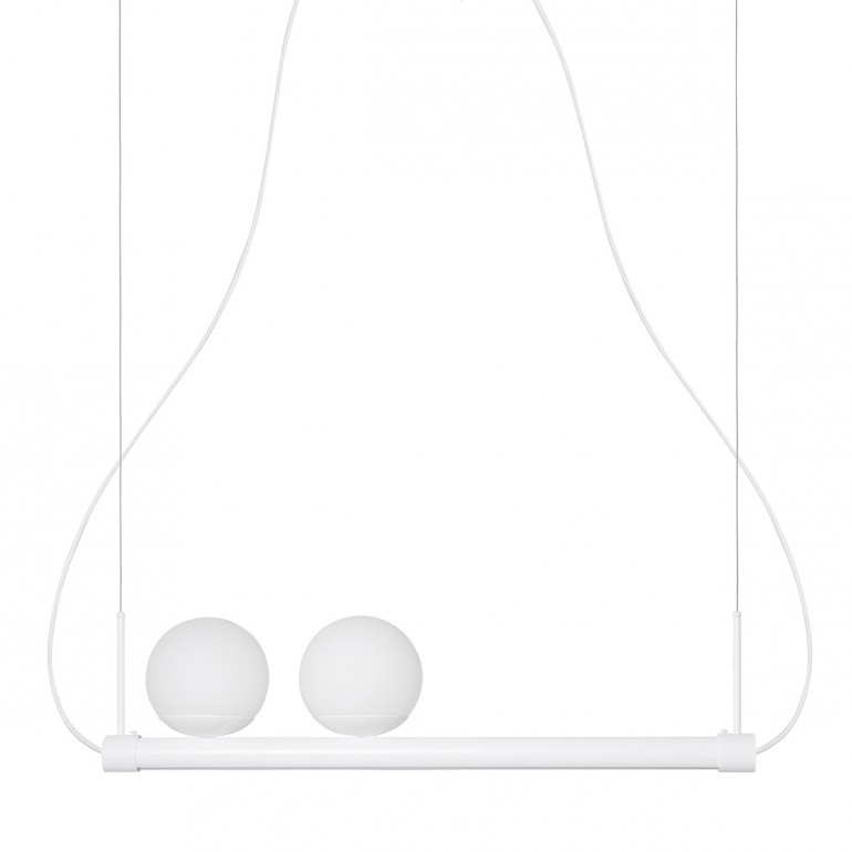 LIGNE white pedant lamp with LED strip