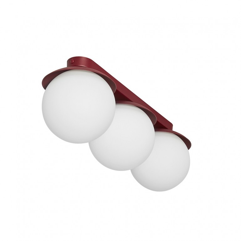 KUUL B burgundy ceiling lamp / plafond UMMO