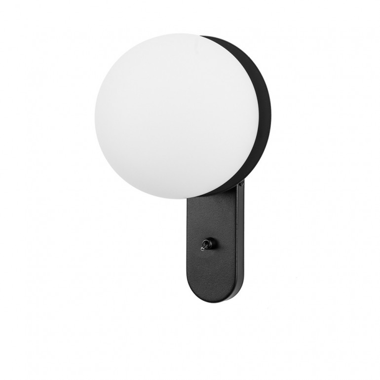 KUUL D1 black wall lamp / sconce with switch