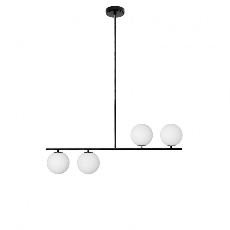 SUGURI A black ceiling lamp in size L