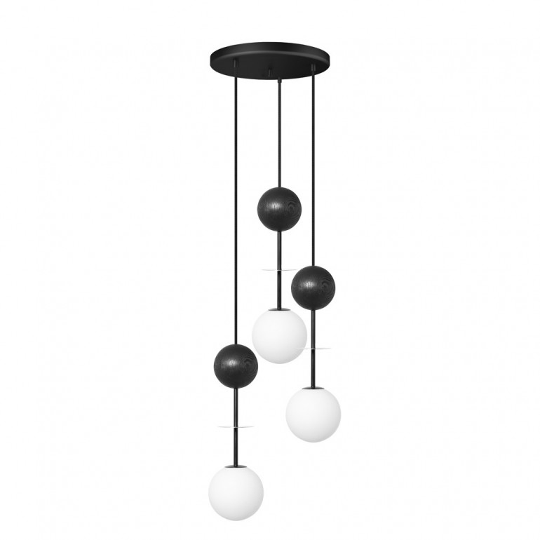 OIO A 3P black triple ceiling lamp / plafond