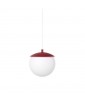 KUUL G ceiling pendant lamp, lampshade white ball, black frame UMMO