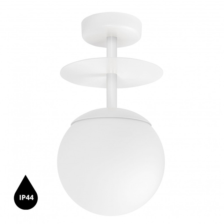 PLAAT B white plafond / ceiling lamp IP44