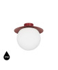 KUUL C burgundy ceiling lamp / plafond UMMO
