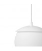 KUUL G ceiling pendant lamp, lampshade white ball, black frame UMMO
