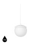 KUUL G ceiling pendant lamp, lampshade white ball, black frame UMMO