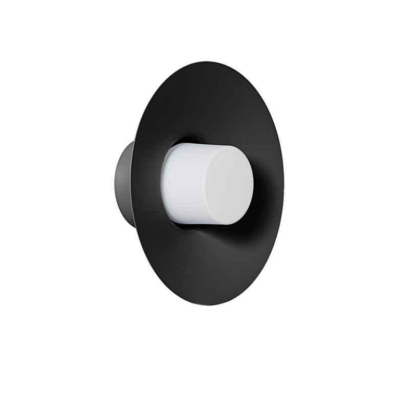 CAPONIO W A black wall lamp / sconce