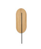 ROKKE WOOD wooden wall lamp / sconce with black detail