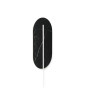 ROKKE STONE black wall lamp / wall sconce with decorative detailing