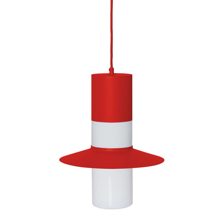 CAPONIO A red-orange ceiling pendant lamp