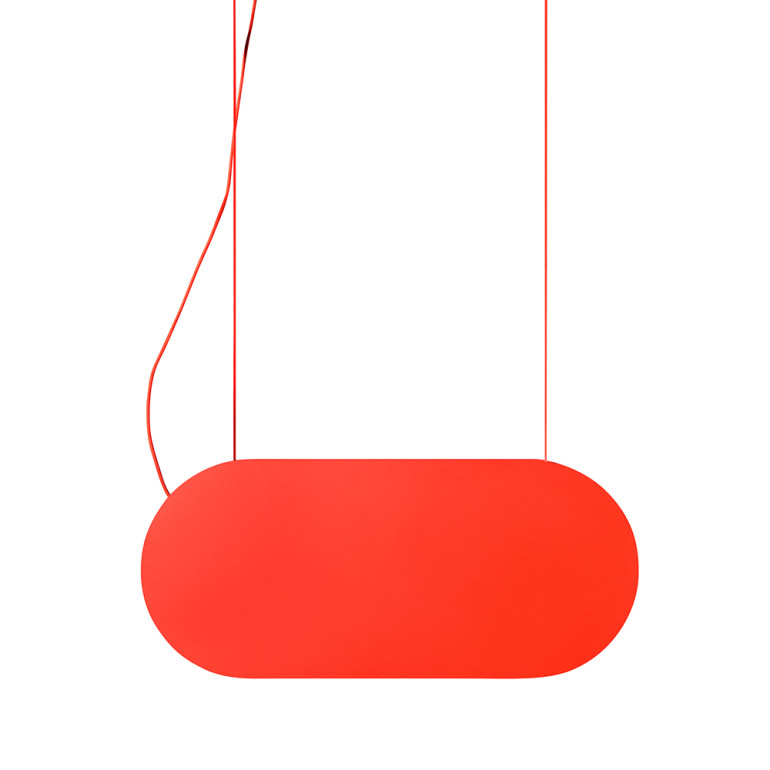 MALUMI A red-orange ceiling pendant lamp