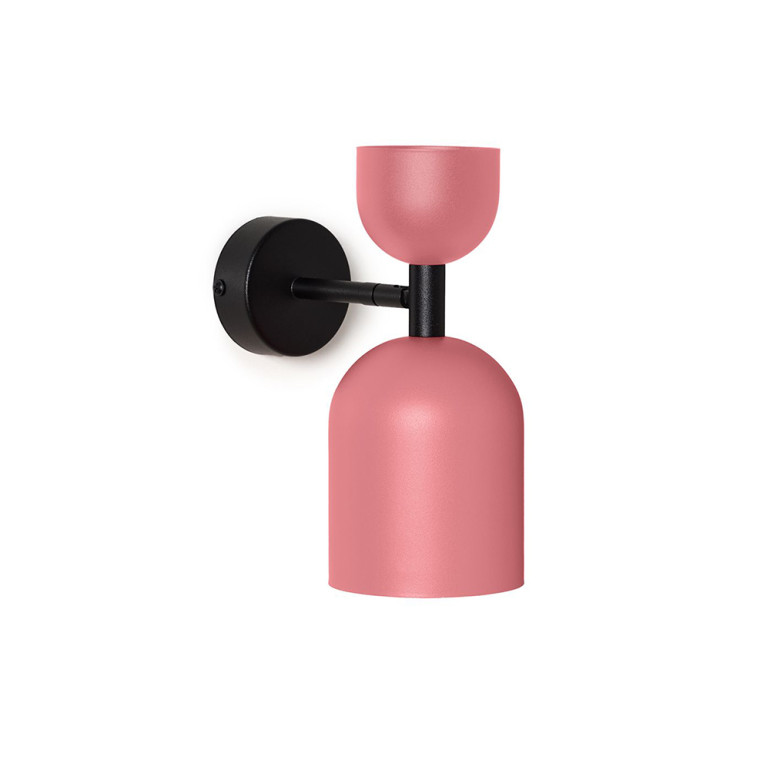 SUPURU W pink adjustable wall lamp / sconce with black tube