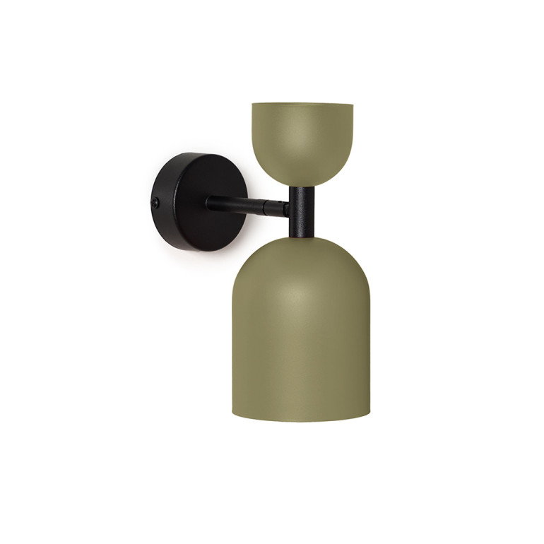 SUPURU W olive adjustable wall lamp / sconce with black tube