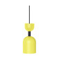 SUPURU yellow ceiling pendant lamp with black tube