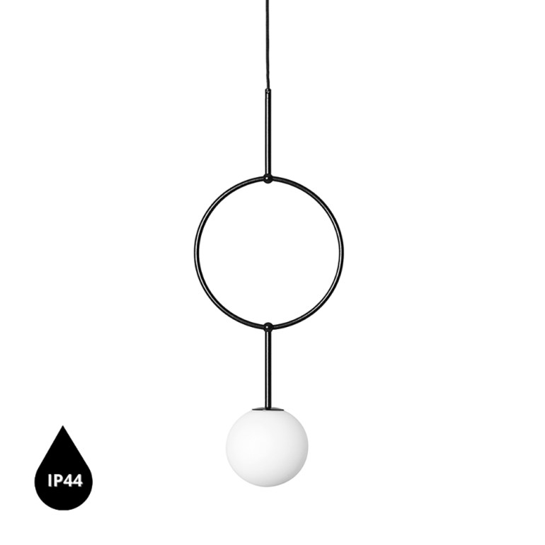 ISUULLA A black ceiling pendant lamp IP44