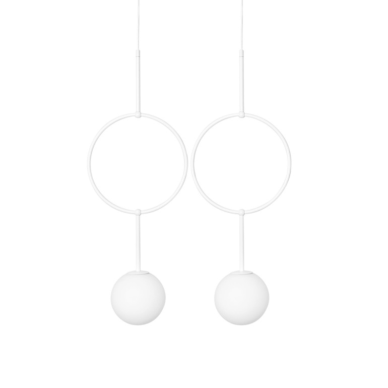 ISUULLA B white double ceiling lamp