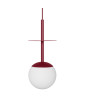 PLAAT A burgundy ceiling pendant lamp
