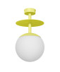 PLAAT B yellow ceiling lamp / plafond