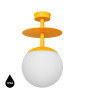 PLAAT B melon ceiling lamp / plafond with increased IP44 tightness