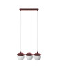 KUUL A burgundy ceiling pendant lamp