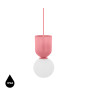 LUOTI pink ceiling pendant lamp with increased IP44 waterproofing