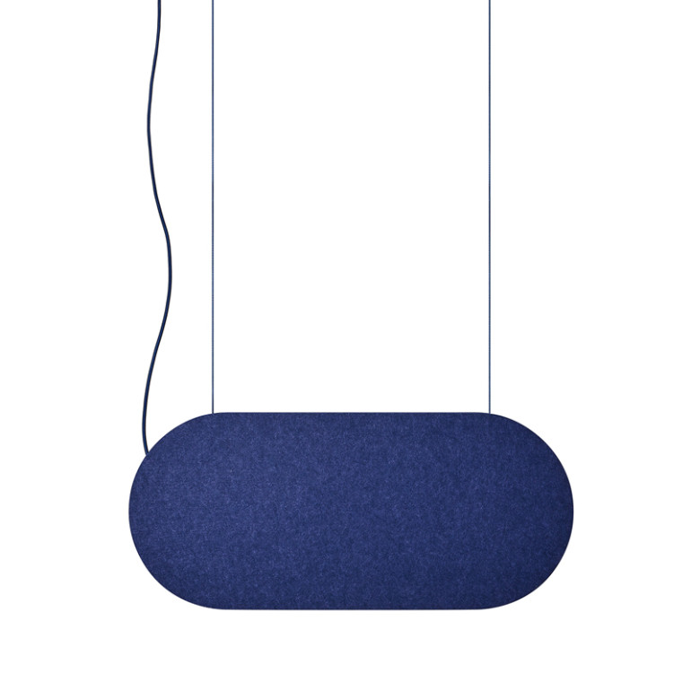 MALUMI A Acoustic Navy Blue Ceiling-Mounted Acoustic Pendant Lamp