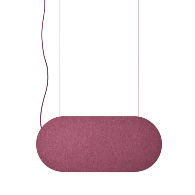 MALUMI A Acoustic Burgundy Ceiling-Mounted Acoustic Pendant Lamp