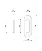 RIFLO W A Steel: Steel Wall Lamp / Sconce with Graphite Glass