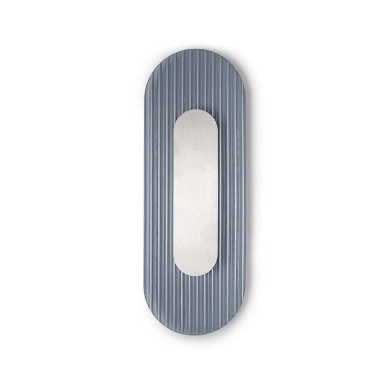 RIFLO W A Steel Wall Lamp / Sconce with Graphite-Colored, Satin-Finish Glass
