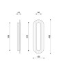 RIFLO W B Steel: Steel Wall Lamp / Sconce with Graphite Glass