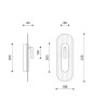 RIFLO W C Steel: a steel wall lamp / sconce with an adjustable reflector and clear glass
