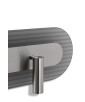 RIFLO W C Steel: a steel wall lamp / sconce with an adjustable reflector and clear glass